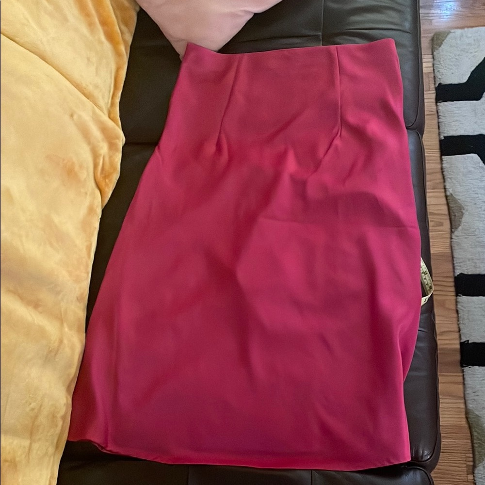 Rachel Zoe Vibrant Pink Slip Skirt - Picture 3 of 3